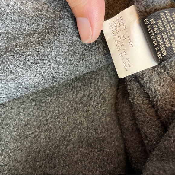 Eddie Bauer Men's Coat Jacket with Stowable Hood Nylon Fleece Midweight sz L - Picture 10 of 14